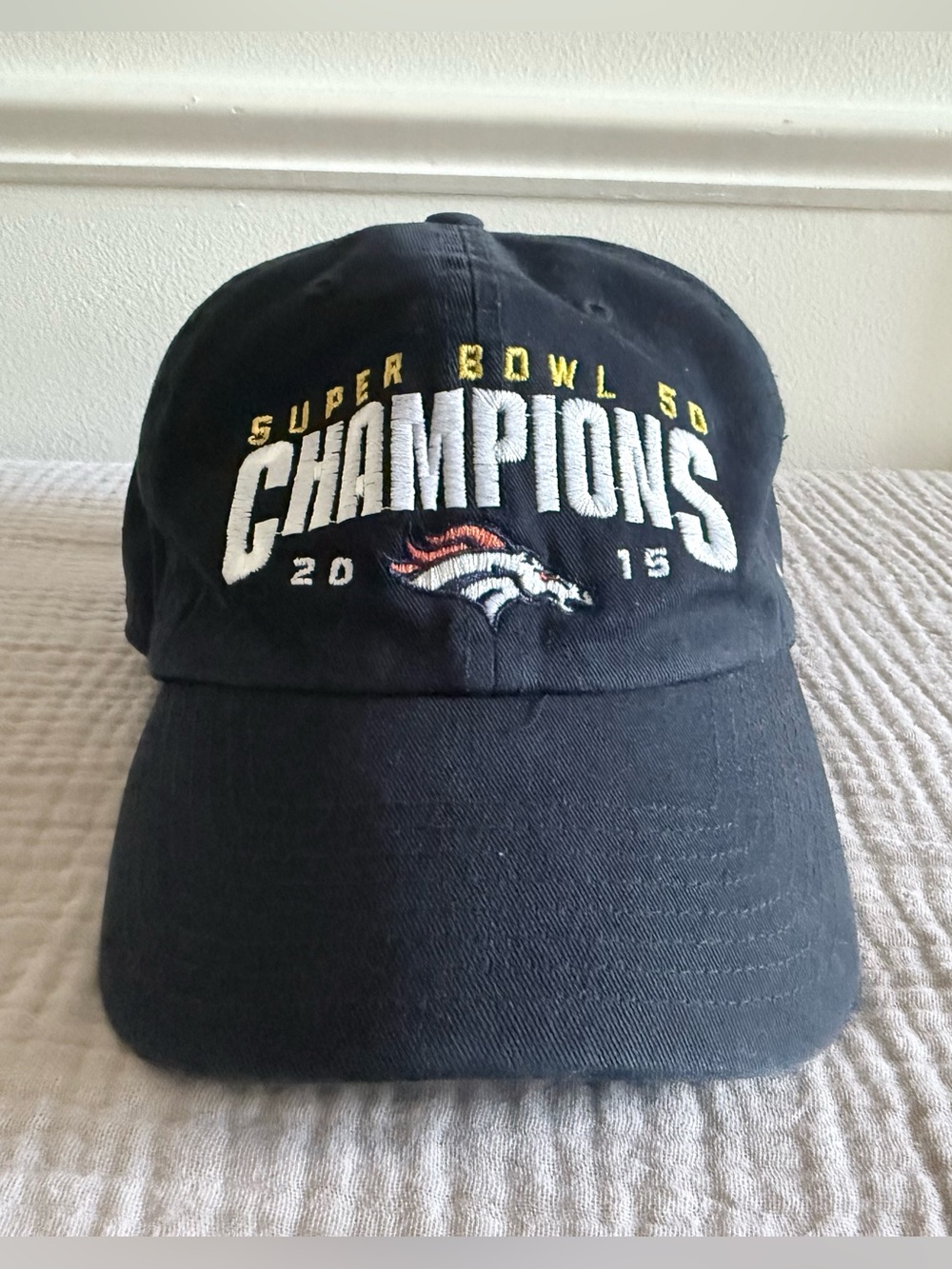 Denver Broncos Super Bowl 50 Champions 47 Brand Clean Up Strapback Hat